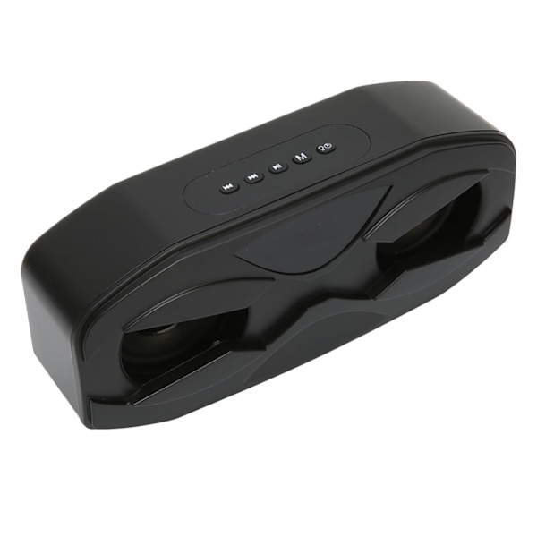 Bluetooth-kaiutin FM-radio HiFi-subwoofer Langaton kaiutin LED-näytöllä Värillinen hengittävä valo Kotimatka Deep Sky Black