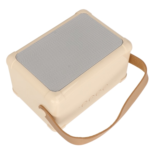 HIFI lydkvalitet Bluetooth-høyttaler - raskere overføring, anti-interferens, LED-belysning (beige)