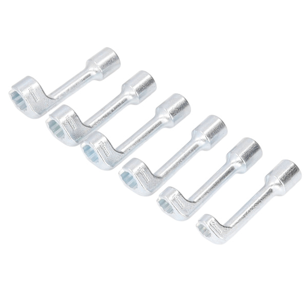 Polttoaineletkun irrotustyökalu - 6 kpl L-tyypin suutinlinjan hylsysarja, 1/2 tuuman Dr 12 14 16 17 18 19mm