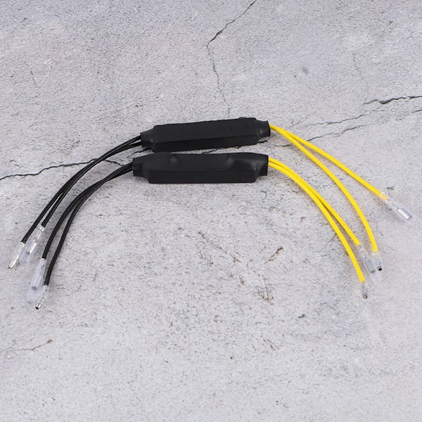 2 stk. DC12V 21W LED Motorcykel Dekoder Fejlfri Belastningsmodstand til Blinklys