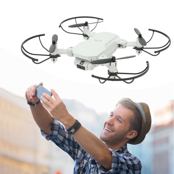 Mini Folding Drone High Definition Kamera Profesjonelt WIFI RC Drone QuadcopterWhite 4K