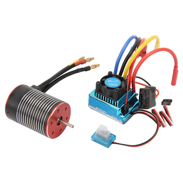 RC Borstlös Motor ESC Set Professionell Vattentät Hög Vridmoment 3650 Borstlös Motor 120A ESC Combo Set för RC Bil 3600KV