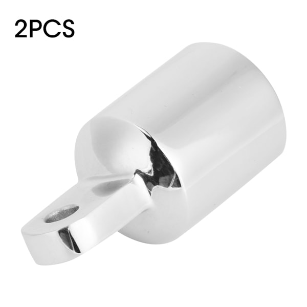 2 stk. Rustfrit Stål Top Eye End Slide Cap 22mm/0.9in Hardware Tilbehør til Marinebåd