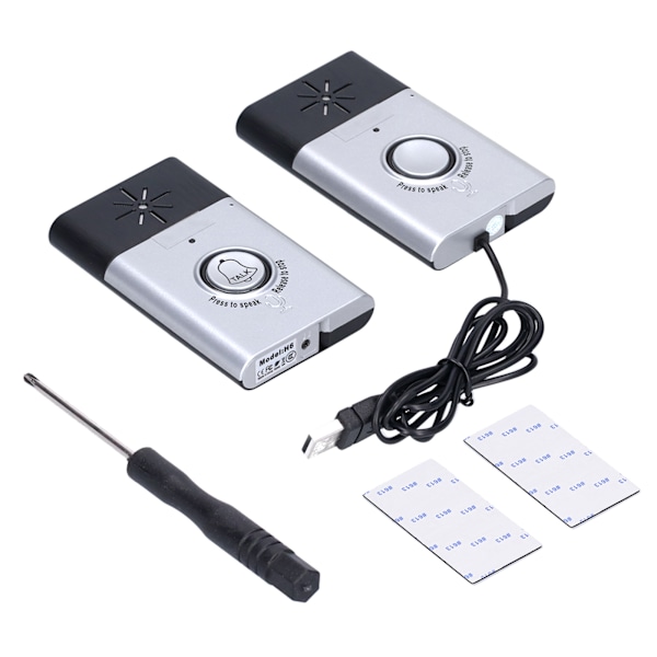 Smart Call Doorbell Loudly Voice Clear Intercom Low Energy Consumption Wireless Voice Door BellSilver