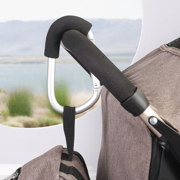 Barnevognskrok Handlepose Aluminium Legering Krok Klips for Tralle Barnevogn Buggy