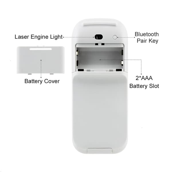 Bluetooth Foldbar Trådløs Ergonomisk Arc Touch Mus Stille PC Mus[SZ]
