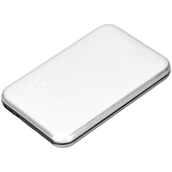 Harddisk-kabinett 2,5 tommer USB3.0 Støtter 3TB 5 Gbps Overføring Aluminium Legering Plug and Play HDD Kabinett Sølv