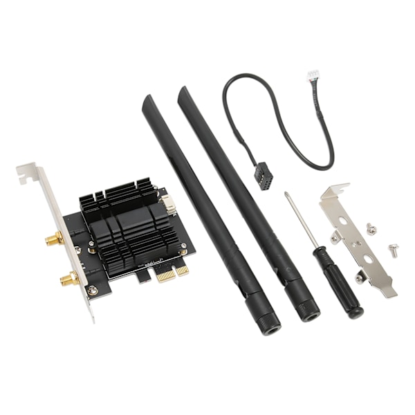 PCIE WiFi-adapter med stöd för AC1300Mbps Bluetooth 4.2 PCIE Wifi-kort 2.4GHz 5.8GHz Dubband skrivbords-WiFi-kort för stationär dator