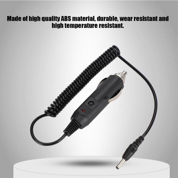 12-36V Billaddarkabel för Baofeng UV-5R Intercom Walkie Talkie