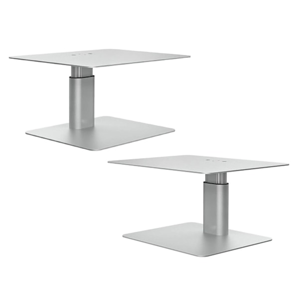 Monitorställ Justerbar Höjd Halksäker Ergonomisk Design Datormonitorställ för Olika Storlekar Skärmar Silver