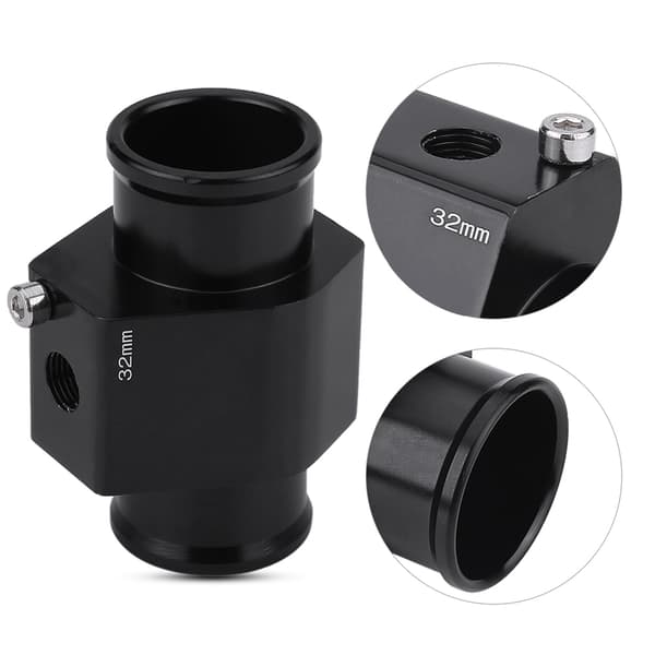 Bil Vandtemperatur Temperatur Samlingsrør Slange Sensor Måler Adapter 32mm