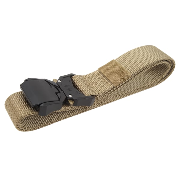 Justerbart Khaki Battle Bälte för män - Quick Release Spänne, Nylon, Andas - Perfekt för utomhusjakt
