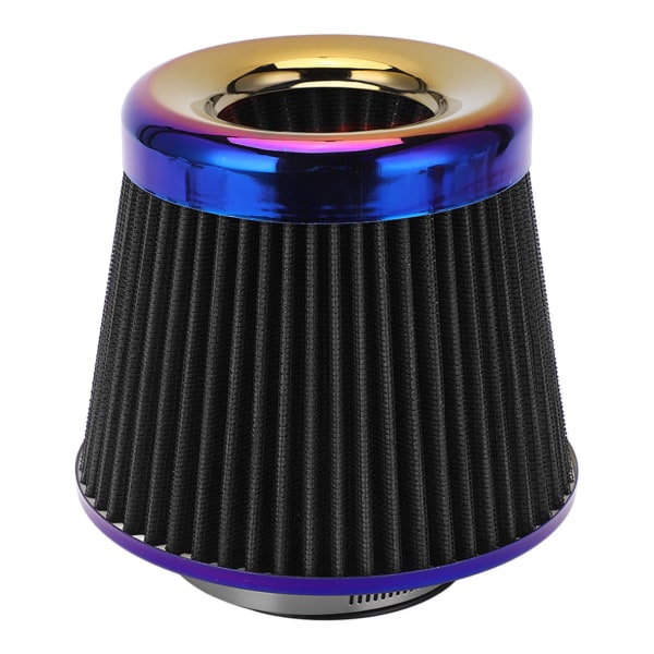 Høyytelses vaskbart gjenbrukbart luftfilter for bilinntak - 3 tommer/76 mm universalt tilbehør