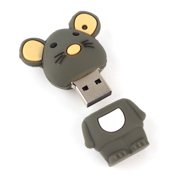 USB Drive Mouse Doll Style U Disk Bærbar Stor lagringsstasjon for datamaskin bærbar PC16GB
