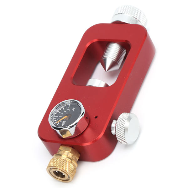DIDEEP Scuba Adapter til dykkerudstyr Stor flaske til lille flaske 8MM Manometer 0.5L 1LRød