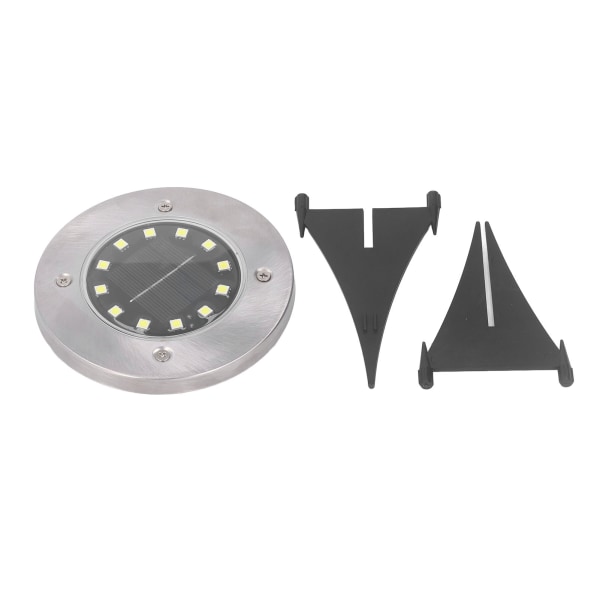 Runda Solar Ground Lights för Courtyard Garden Walkway Lawn Corridor