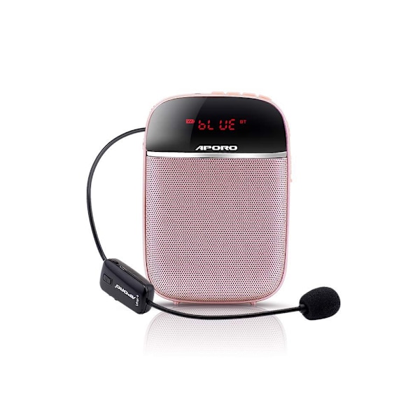 Kannettava opettajan megafoni langallisella mikrofonikuulokevyöllä, ladattava henkilökohtainen Bluetooth-kaiutin tukee musiikkia FM TF -korttia luokkahuoneeseen