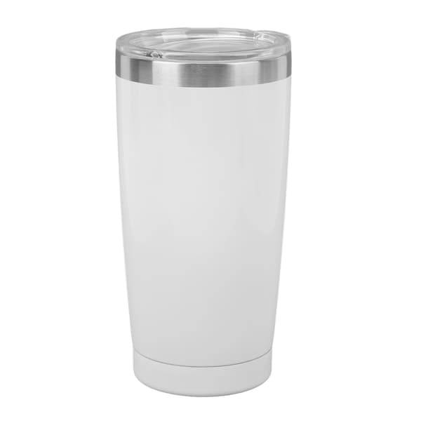 20oz Isolerende Kaffebeger i Rustfritt Stål Holder Kald Varmt Isolerende Vannflaske i Rustfritt Stål Hvit