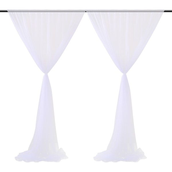 Wedding Party Window Screen Decoration Bedroom Outdoor Semi Transparent Mesh Curtains