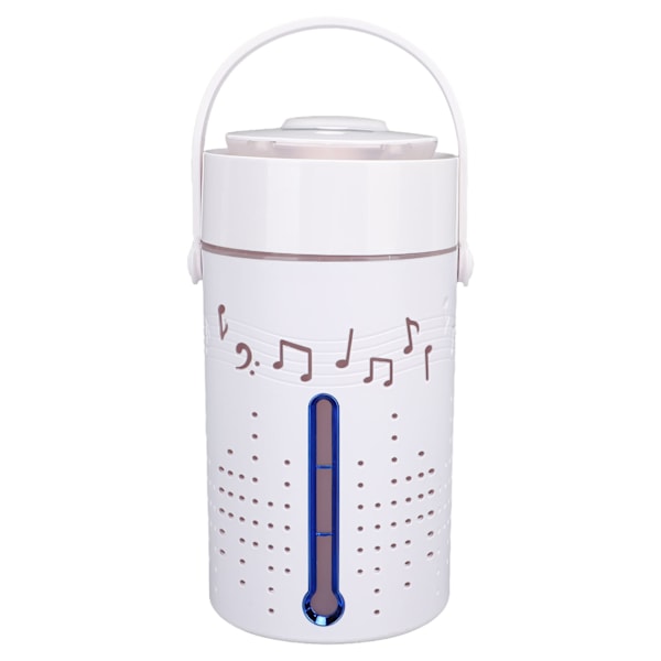 Bluetooth Music Speaker Luftfuktare - 1000ml USB Ultraljud Luftfuktare för stora rum