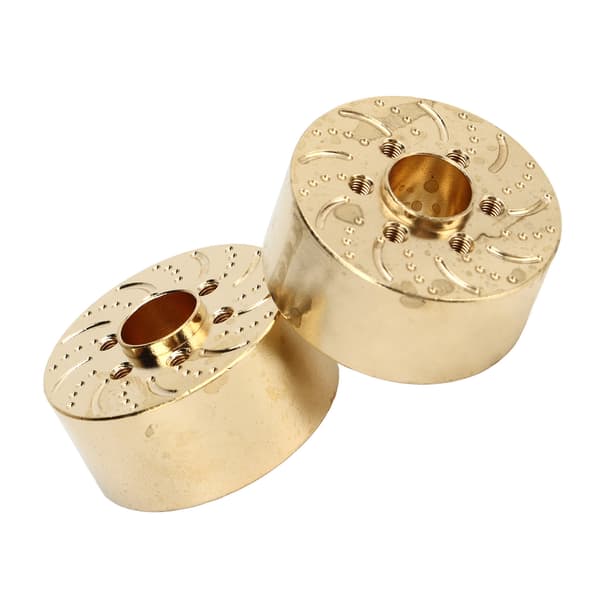 2st Mässing hjulvikter 1,9 2,2 tum RC Crawler Bil Hex Nav Adapter Modell Uppgraderingsdelar 22mm