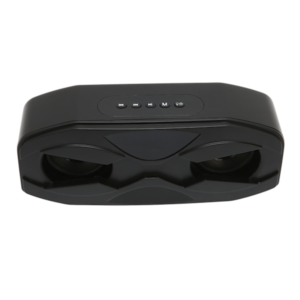 Bluetooth-kaiutin FM-radio HiFi-subwoofer Langaton kaiutin LED-näytöllä Värillinen hengittävä valo Kotimatka Deep Sky Black