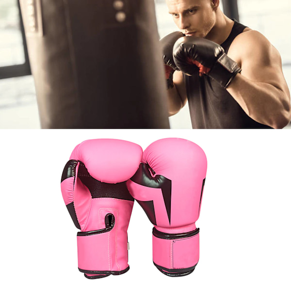 Boxningshandske Träningshandske Sandsäck Boxningshandske för Män Kvinnor Vuxna Barn Pojkar Flickor Rosa 10oz