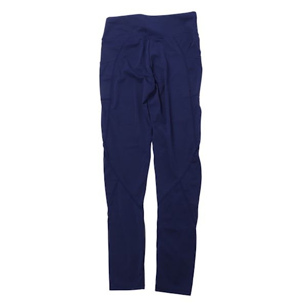 Marineblå højtaljede rumpe-løftende Leggings til kvinder - størrelse L, perfekt til træning og løb