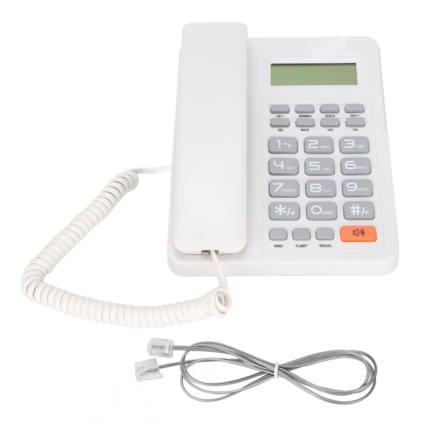 KXT8204CID Puhelin Kotitoimisto Hotelli Puhelintuki Semihands Free Akku Ilmainen (valkoinen)