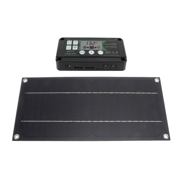 Monokrystallinsk silisium solcellepanel - 600W 18V for bil, bobil, fly, utendørsbruk, planting