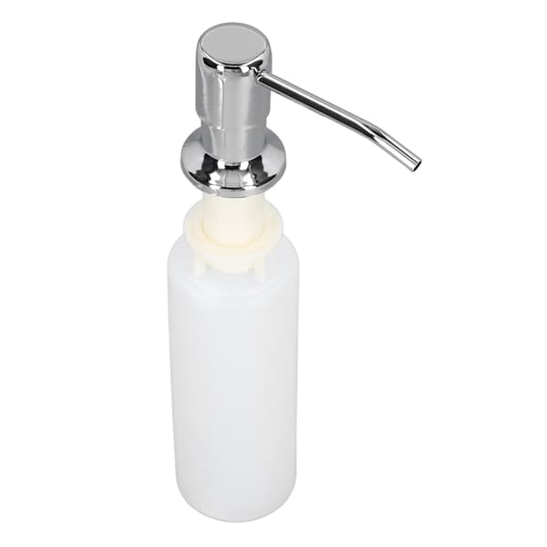 300 ml såpedispenser for vask, lotionpumpe, 304 rustfritt stål lotiondispenser for kjøkken, forkrommet