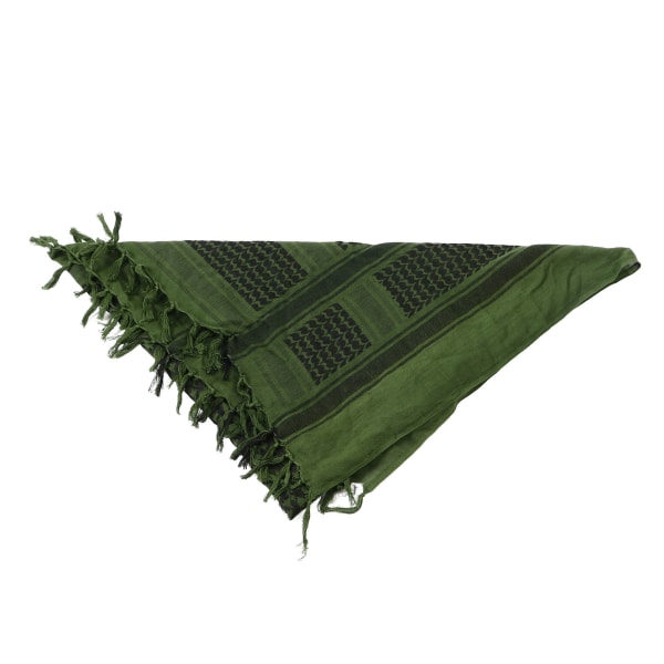 Grön tofs Scarf Head Wrap - Mysig och snygg för höst och vinter