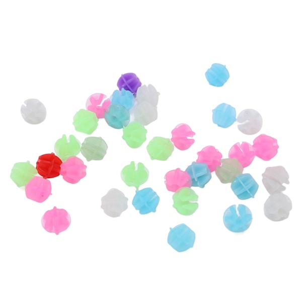 36 stk Cykelhjul Ekerperler Plast Børnecykel Eker Farverige Perler Clips Cykeldekoration Tilbehør Lysende Små Runde Perler