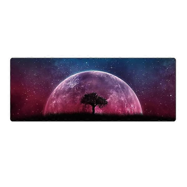 (Ny) 300x800x2mm Låst Stor Skrivebordsmusemåtte 3 Galaxy Tree