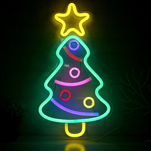 1 stk Juletre neonlys, Juletre LED