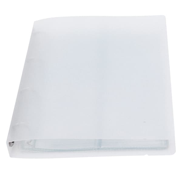 Transparent Binder Foto Organizer Badge Opbevaringsbog Perforeret Ring Samlemappe 6 Sider Shell 6 Hul Inderside
