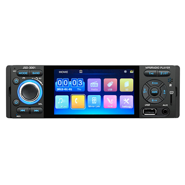 MP5-soitin HD Bluetoothilla, radiolla, U-levyllä ja handsfree-puheluilla