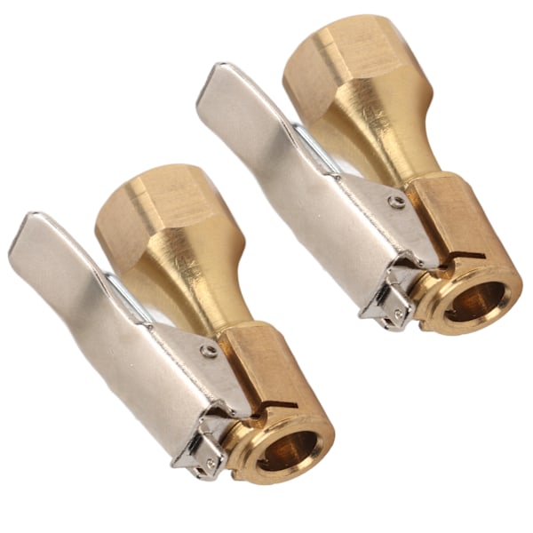 2 stk Luftchuck Messing Intern Gjenger Dekk Pumpen Dysen Kobling Universal for Inflators