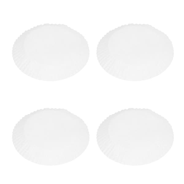 50 st engångspappersfoder Non Stick Fritösoljepapper Bakfritöspappersfoder för dessertbutik Stor vit 20 cm / 7,9 tum 0.5