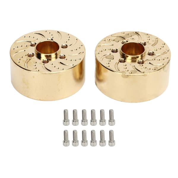 2 stk Messing Hjulvekter 1,9 2,2 tommer RC Crawler Bil Hex Nav Adapter Modell Oppgraderingsdeler 22mm