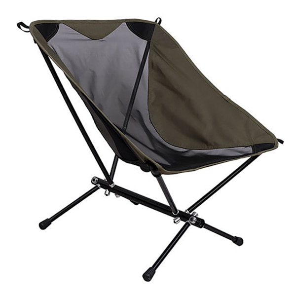 Utendørs sammenleggbar stol Ergonomisk design Bærbar campingstol for backpacking, fotturer, strand, reise, piknik OD grønn