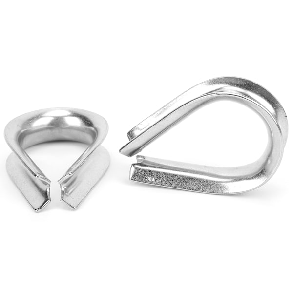 18MM Rustfrit Stål Marine Wire Rope Clamp Kabel Beskyttende Ring Fingerbøl Klemmer