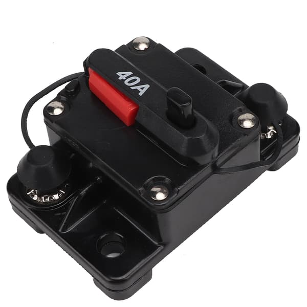 12V 30A/40A/60A Bilstereo Audio Resetbar Sikring Inline (40A)