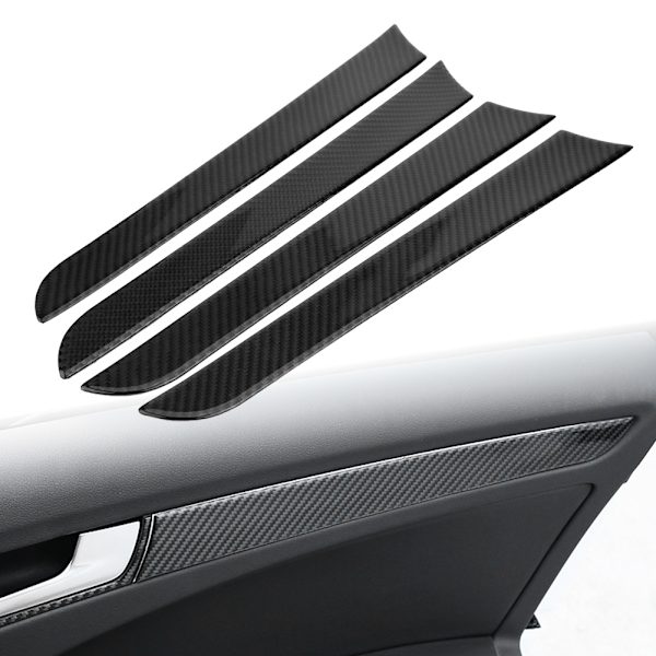 Bil dørside karbonfiber dekorativ beskyttelse Trim ramme for Audi A4 B8 2007-2016