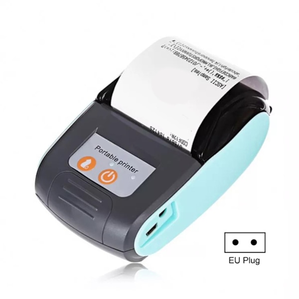 58 mm:n kuittitulostin, kannettava Bluetooth-lämpötulostin 100–240 V