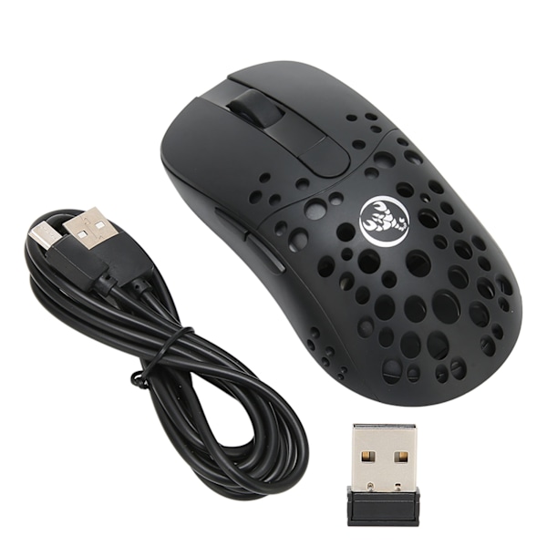 2.4G Trådløs Mus 800 1600 2400 3200 5000 10000DPI USB-Lading Ergonomisk Form Lysende Spillmus for Hjemmekontor