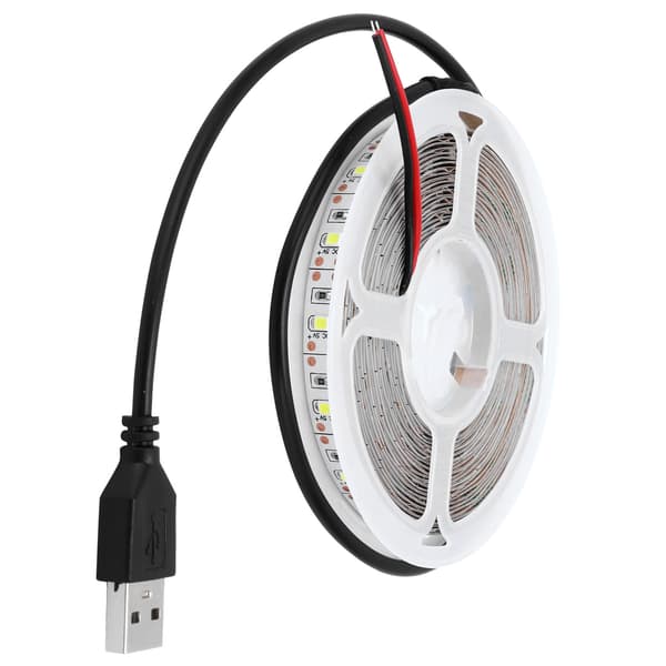RGB Flexibla LED-strips USB-driven Lågspänning 5V LED-ljusremsa för Sovrum Bar KTV Rött Ljus