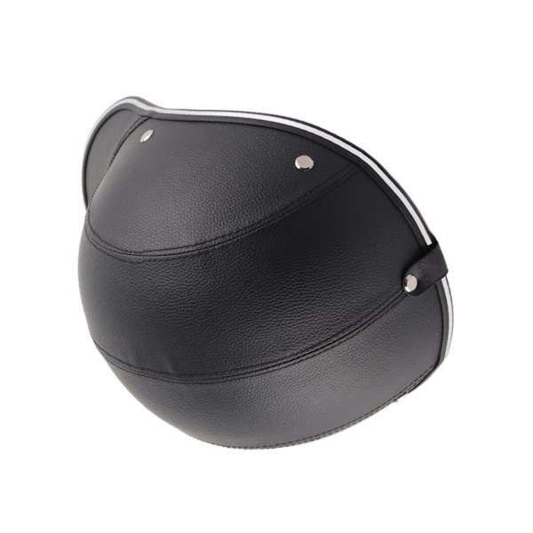 Svart motorsykkel halvansiktshjelm baseballcaps Hard hatt beskyttelseshjelm
