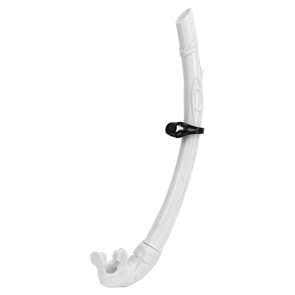 Dykkersnorchel PVC Nem Vejrtrækning Snorkel Dykning Snorkling Rør med Komfortabel Mundstykke til Fri Dykning Hvid