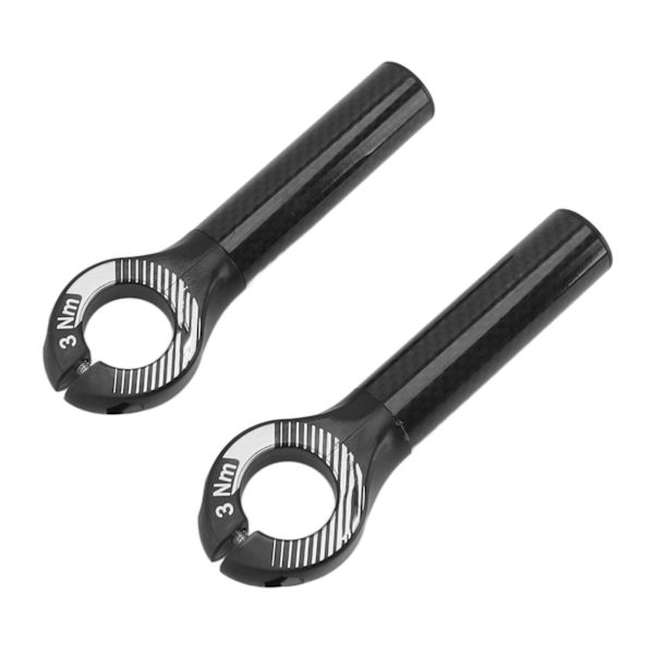 Styrgreb i kulfiber med stangender til 22,2 mm diameter mountainbike - sort